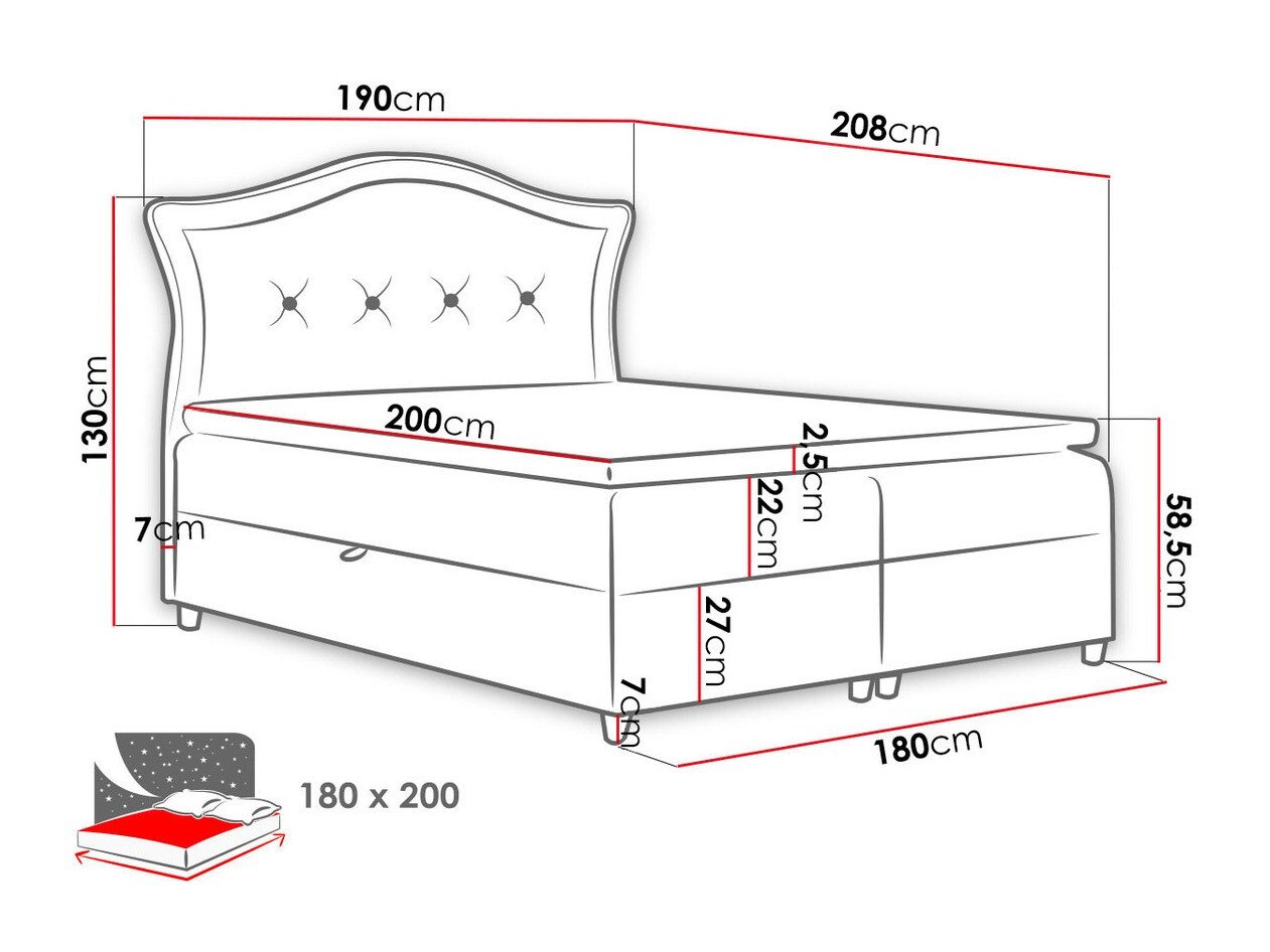 Lit continental Baltimore 135 (Magic Velvet 2260)