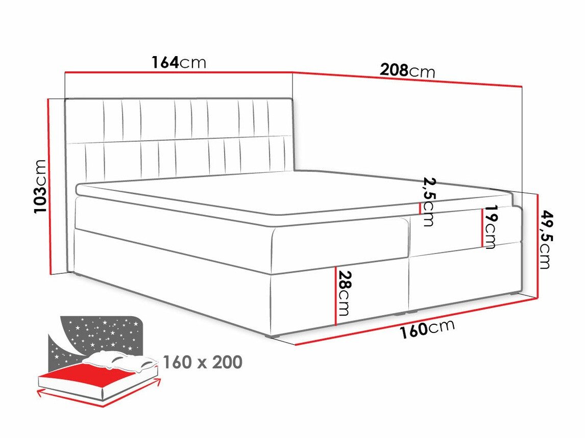 Lit boxspring Pons (Kronos 02)