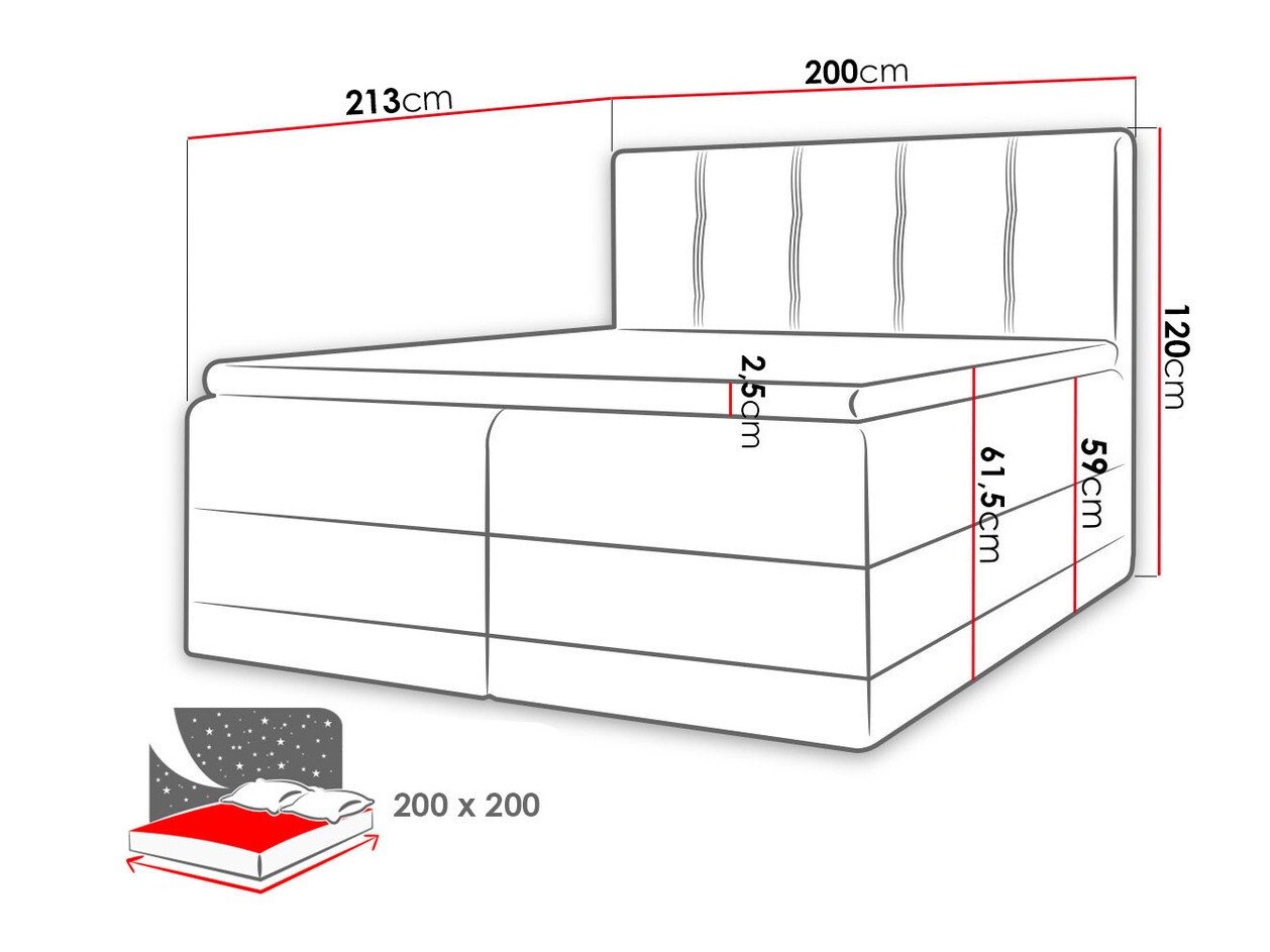 Lit boxspring Villa (Kameleon 9 + Kameleon 29)