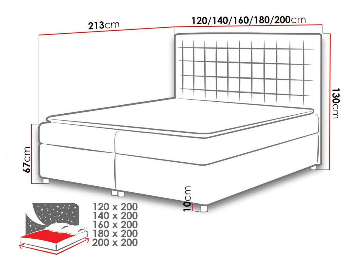 Lit boxspring Panis (Manila 04)