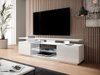 Meuble TV Charlotte 138 (Blanc + Blanc brillant)