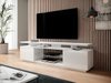 Meuble TV Charlotte 138 (Blanc + Blanc brillant)