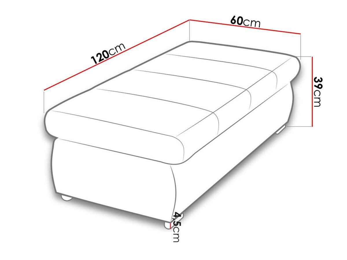 Banc rembourré Comfivo Olivetum I (Venus Velvet 2921 + Miu 2059)