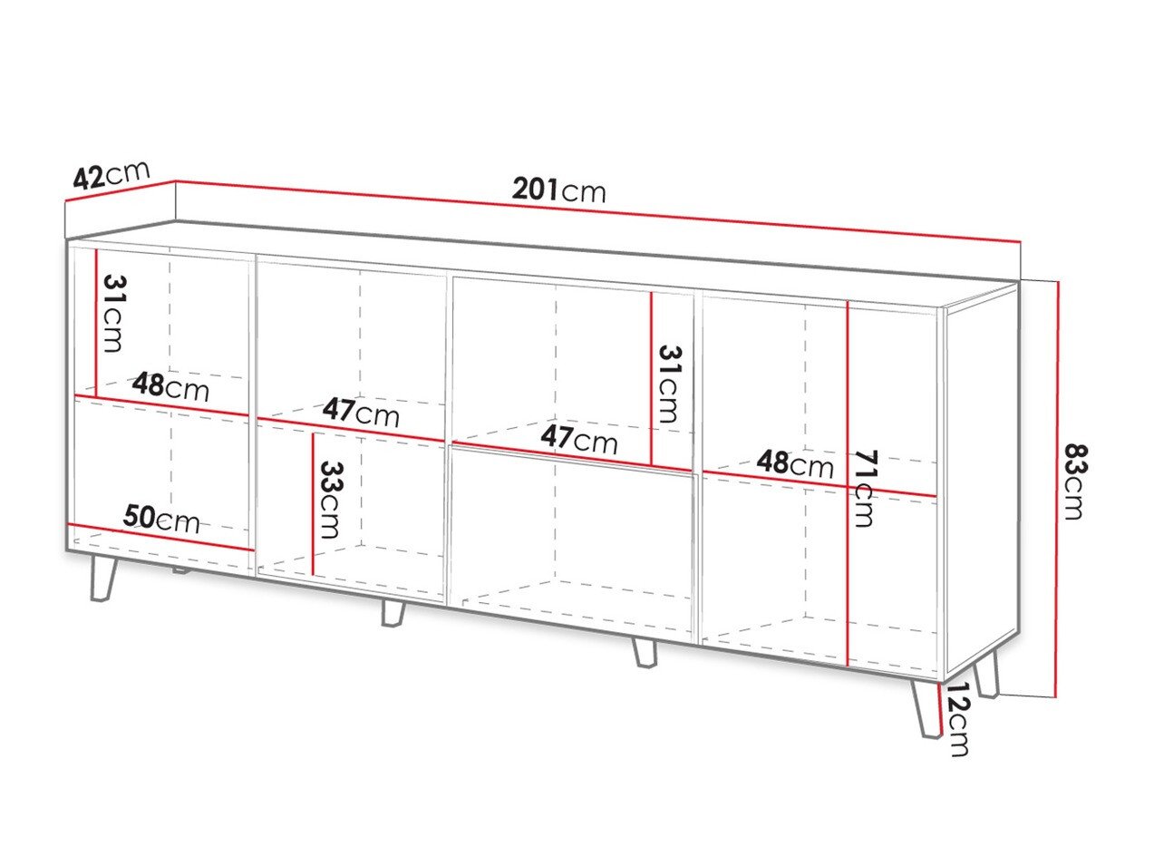 Buffet Comes (Chêne wotan)