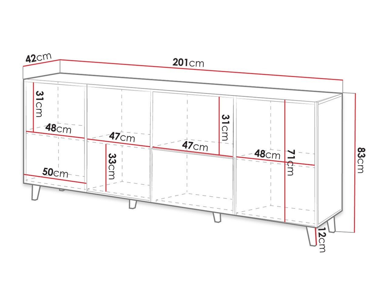 Buffet Remeta 100 (Anthracite)