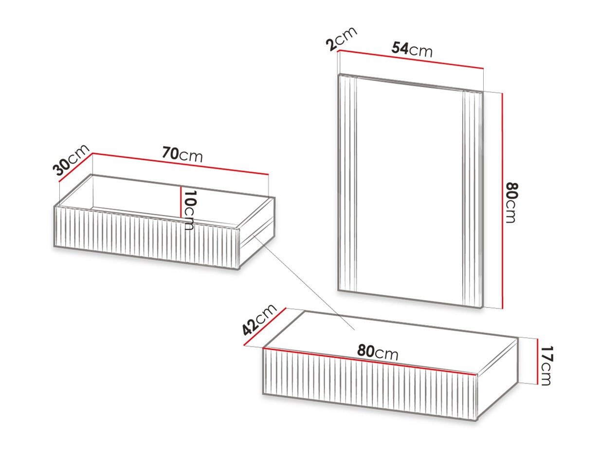Coiffeuse Comes (Chêne wotan)