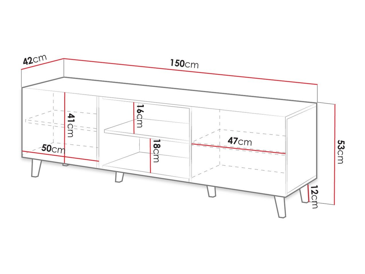 Meuble TV Remeta 102 (Chêne wotan)