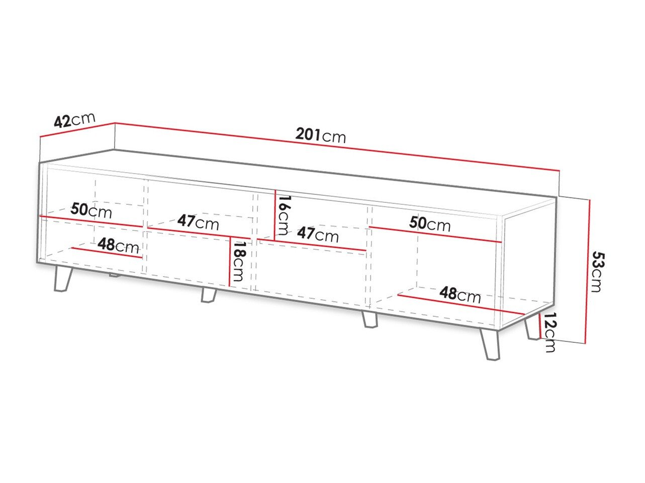 Meuble TV Remeta 103 (Anthracite)