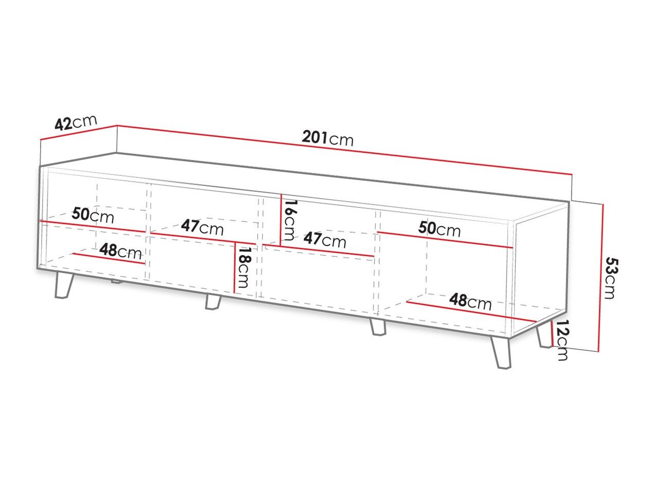 Meuble TV Remeta 103 (Chêne wotan)