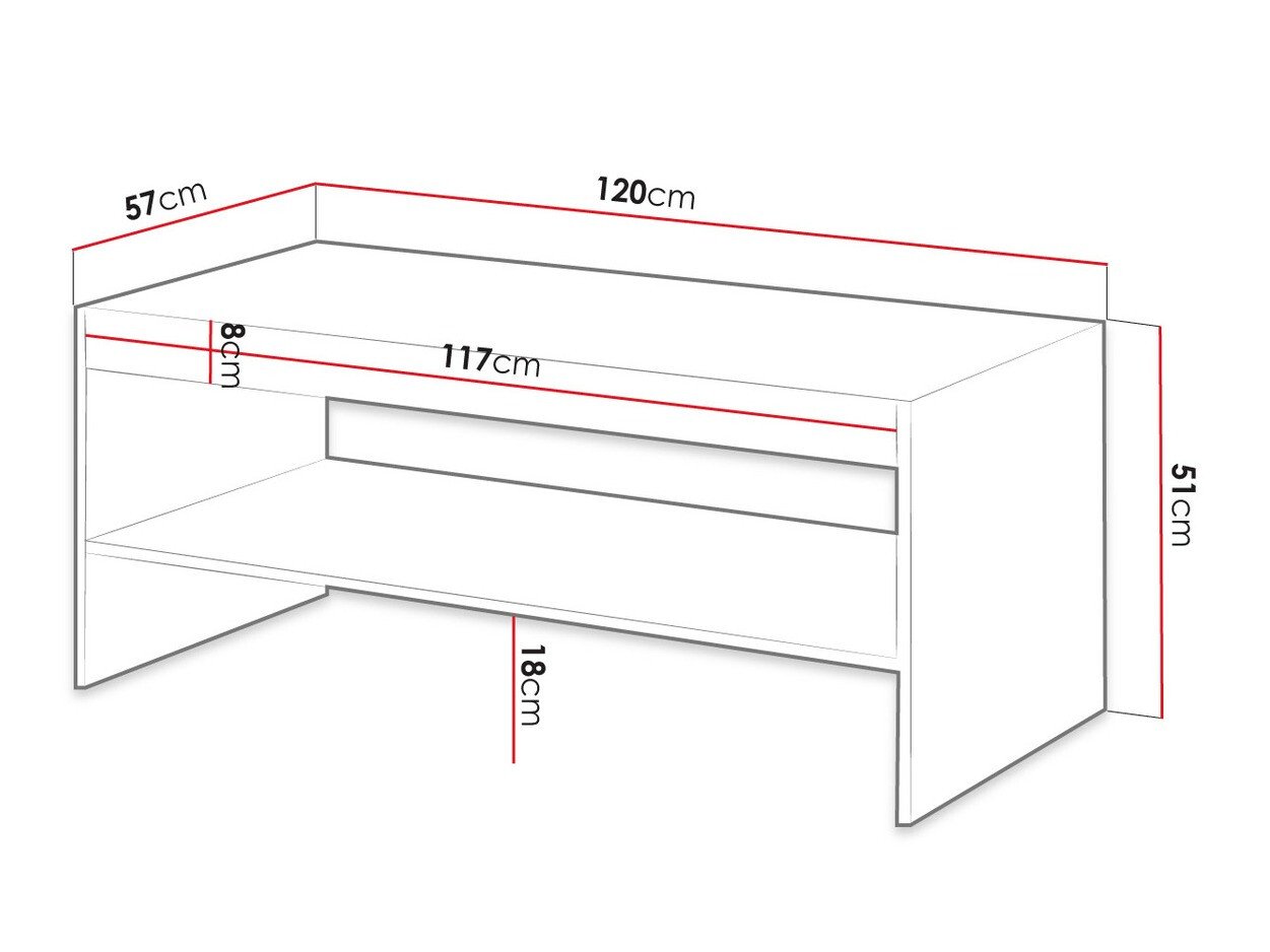 Table basse Comes (Anthracite)