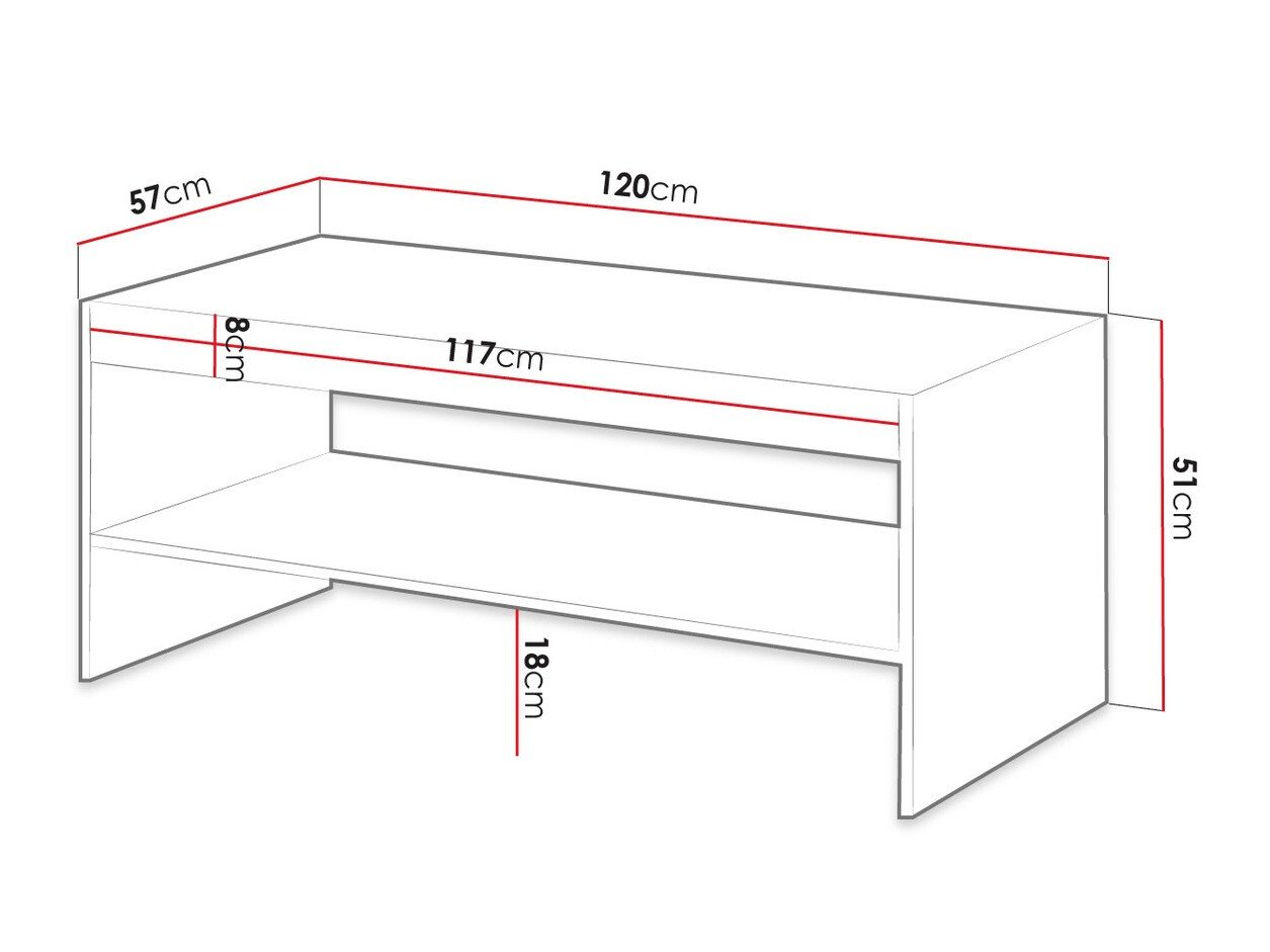 Table basse Comes (Chêne wotan)