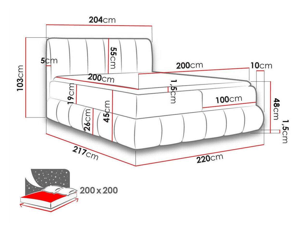 Lit boxspring Cursus (Kronos 19)