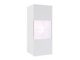 Armoire murale Tivdalu 102 (Blanc + Blanc brillant)