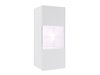 Armoire murale Tivdalu 102 (Blanc + Blanc brillant)