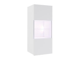 Armoire murale Tivdalu 102 (Blanc + Blanc brillant)