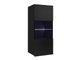 Armoire murale Tivdalu 102 (Noir + Noir brillant)
