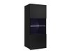 Armoire murale Tivdalu 102 (Noir + Noir brillant)
