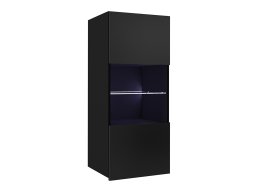 Armoire murale Tivdalu 102 (Noir + Noir brillant)