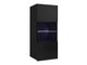 Armoire murale Tivdalu 102 (Noir + Noir brillant)