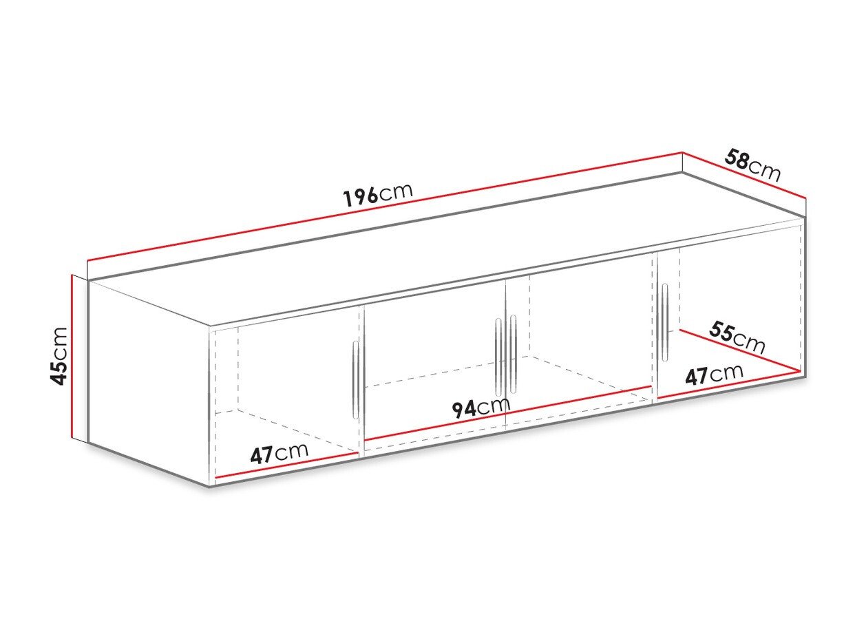 Buffet Dortivu 146 (Sonoma chêne)