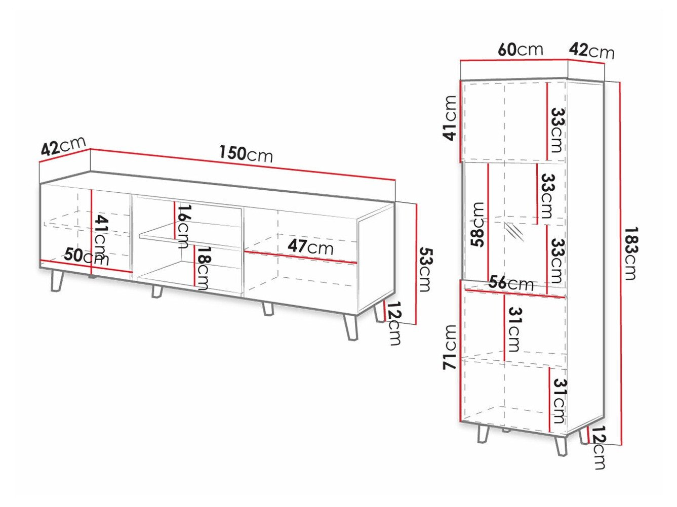 Ensemble de salon Levmari 110 (Blanc)