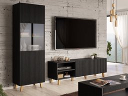 Ensemble de salon Levmari 110 (Noir)