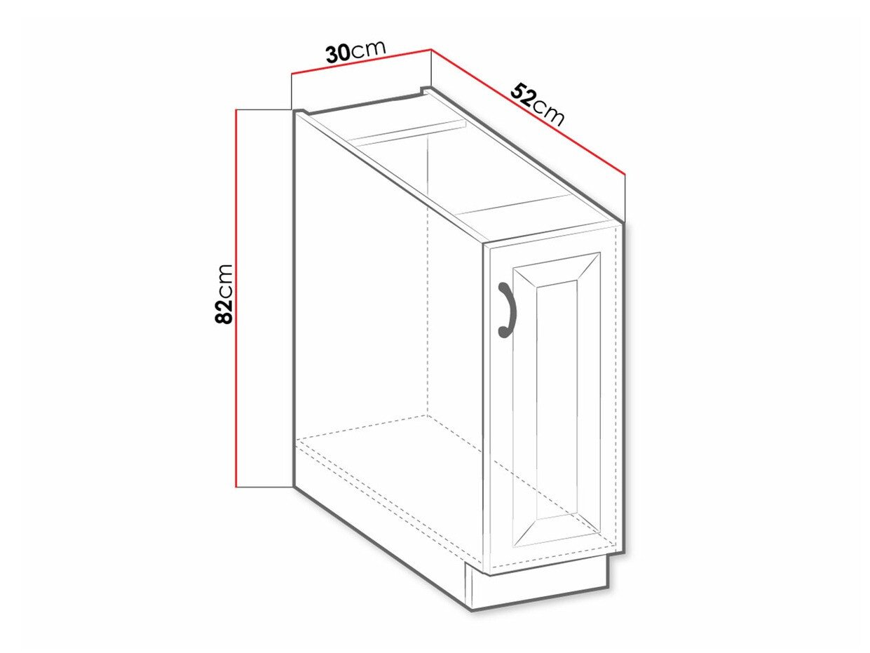 Armoire modulaire avec panier extractible Retro White 102