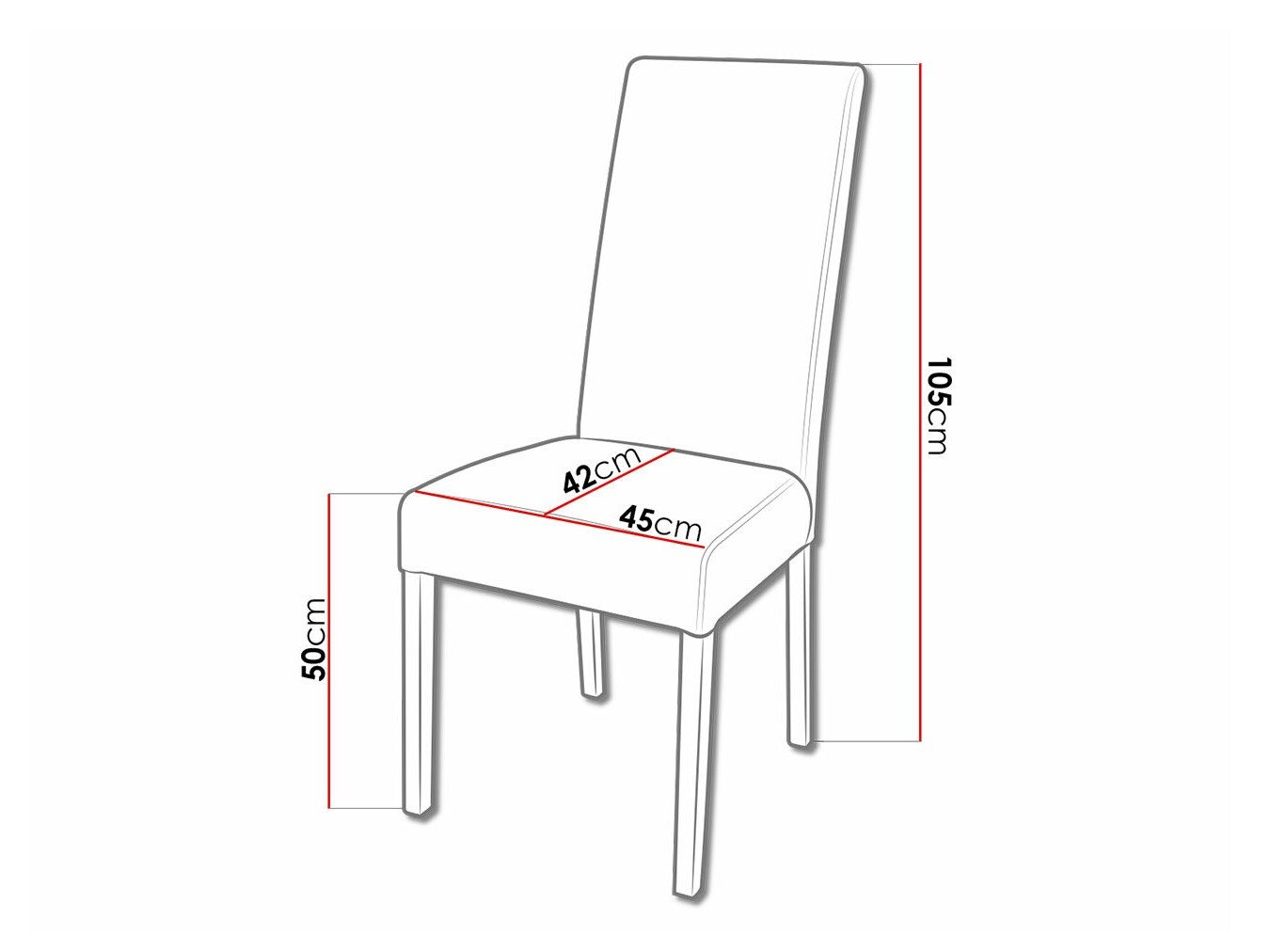 Chaise Sparks 184 (Noix)