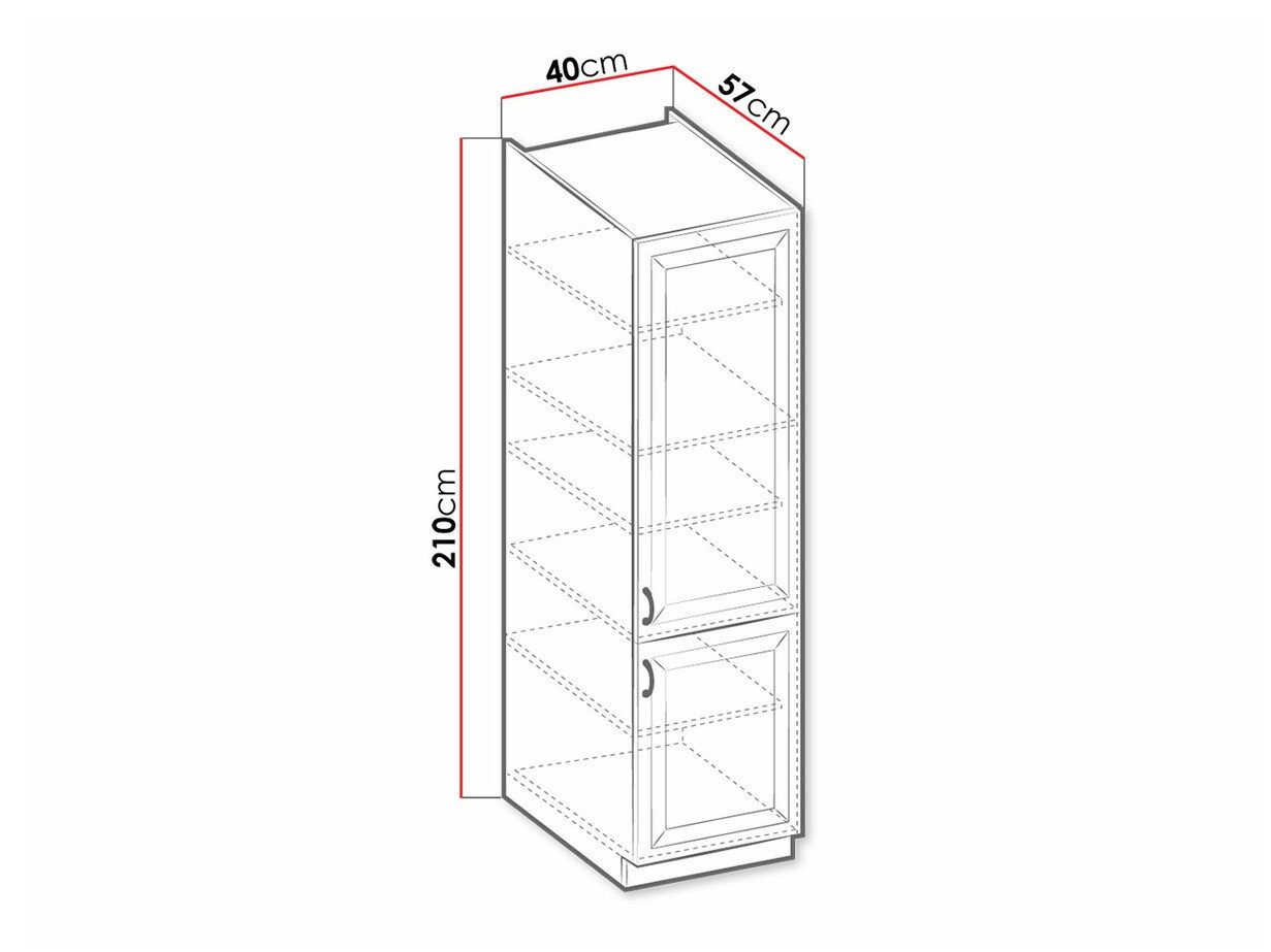 Armoire modulaire avec portes Retro Grey 104