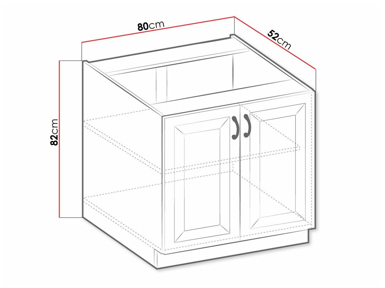 Armoire modulaire avec portes Retro Grey 119