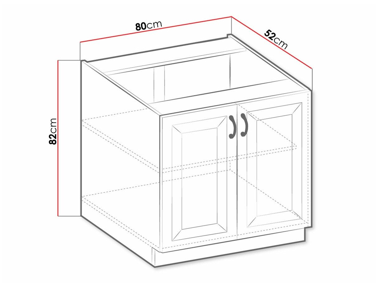 Armoire modulaire avec portes Retro White 119