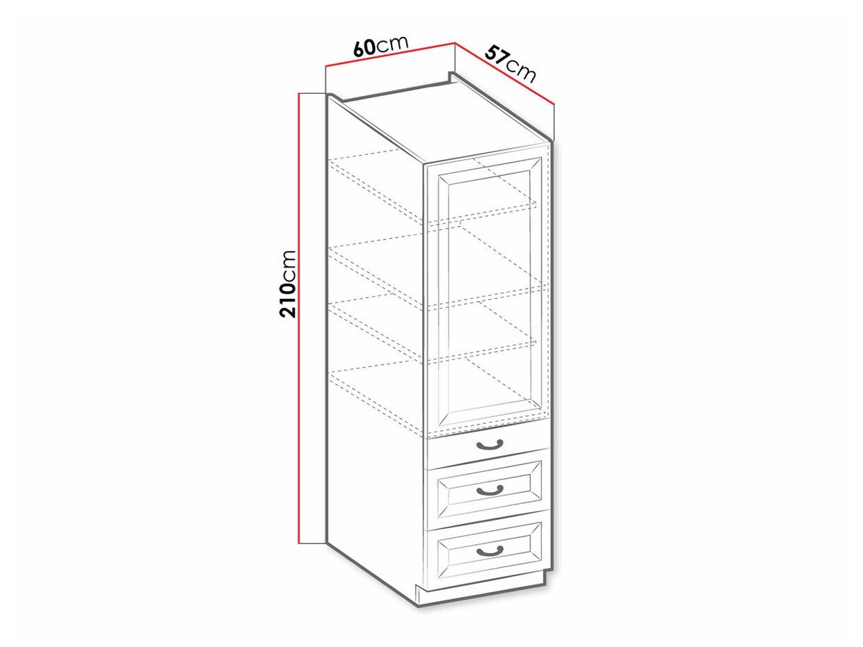 Armoire modulaire avec tiroirs et portes Retro White 114