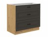 Armoire modulaire avec tiroirs Retro Grey 120