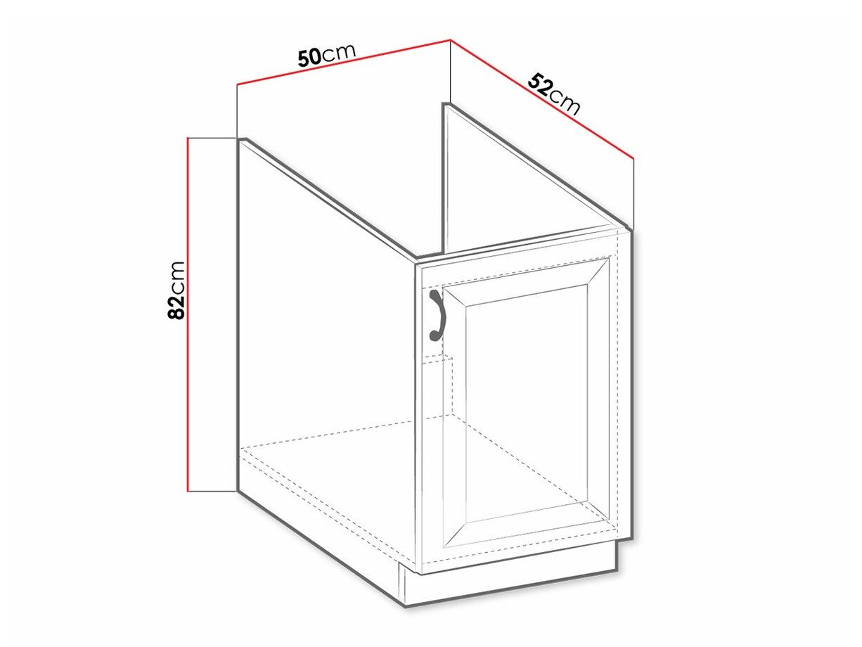 Armoire modulaire pour évier avec portes Retro Grey 106