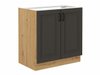 Armoire modulaire pour évier avec portes Retro Grey 121