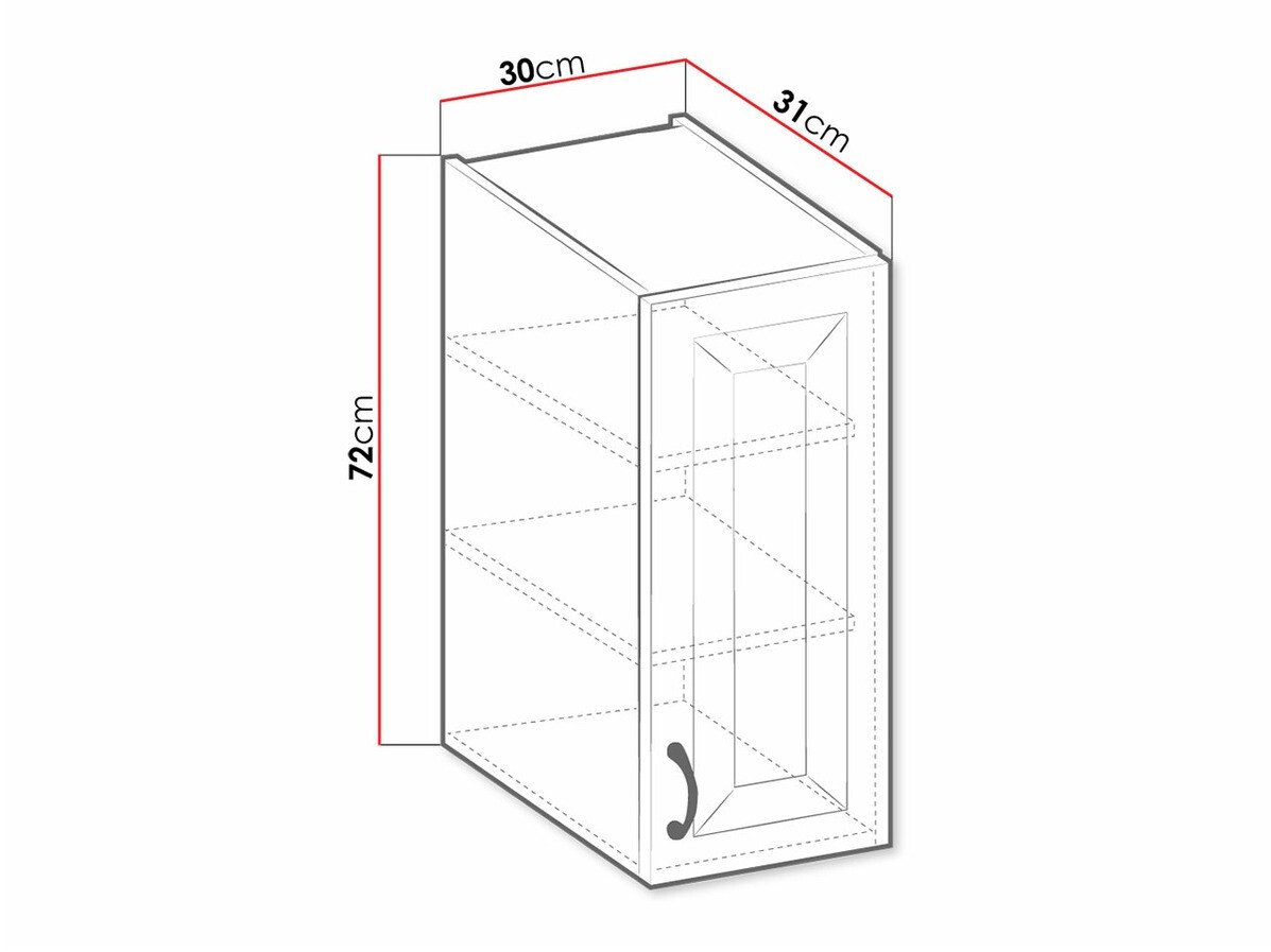 Armoire murale modulaire Retro Grey 123