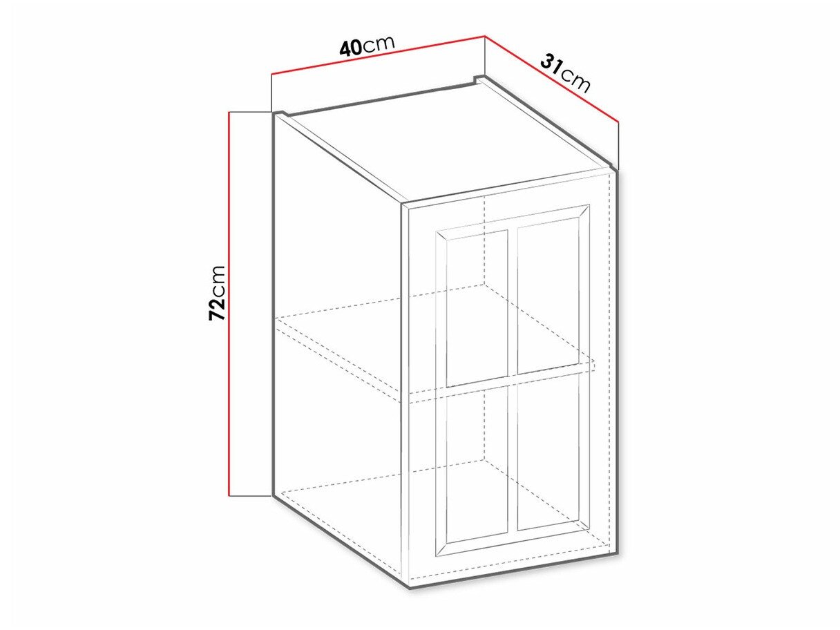 Armoire murale modulaire Retro Grey 128