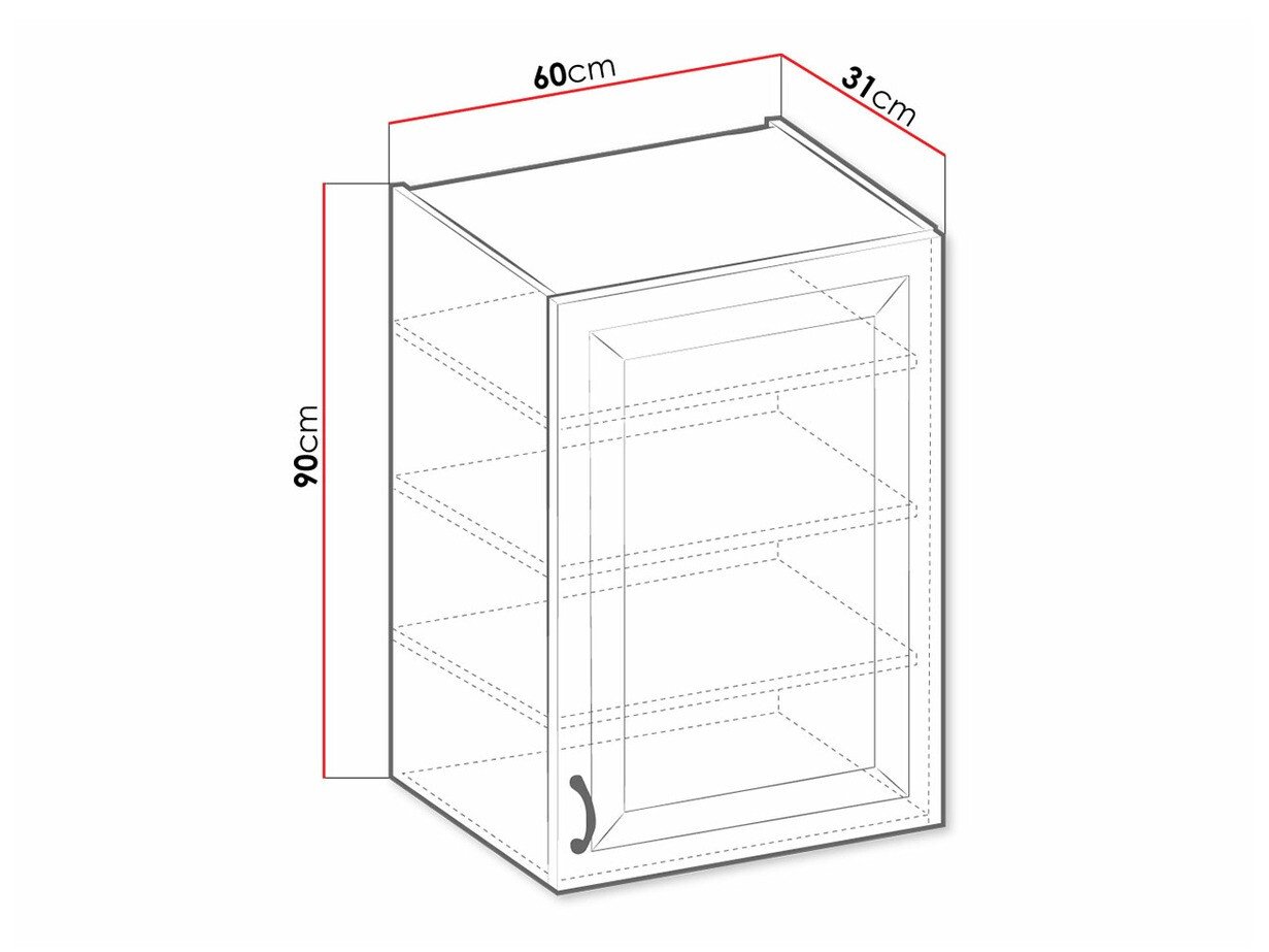 Armoire murale modulaire Retro Grey 136