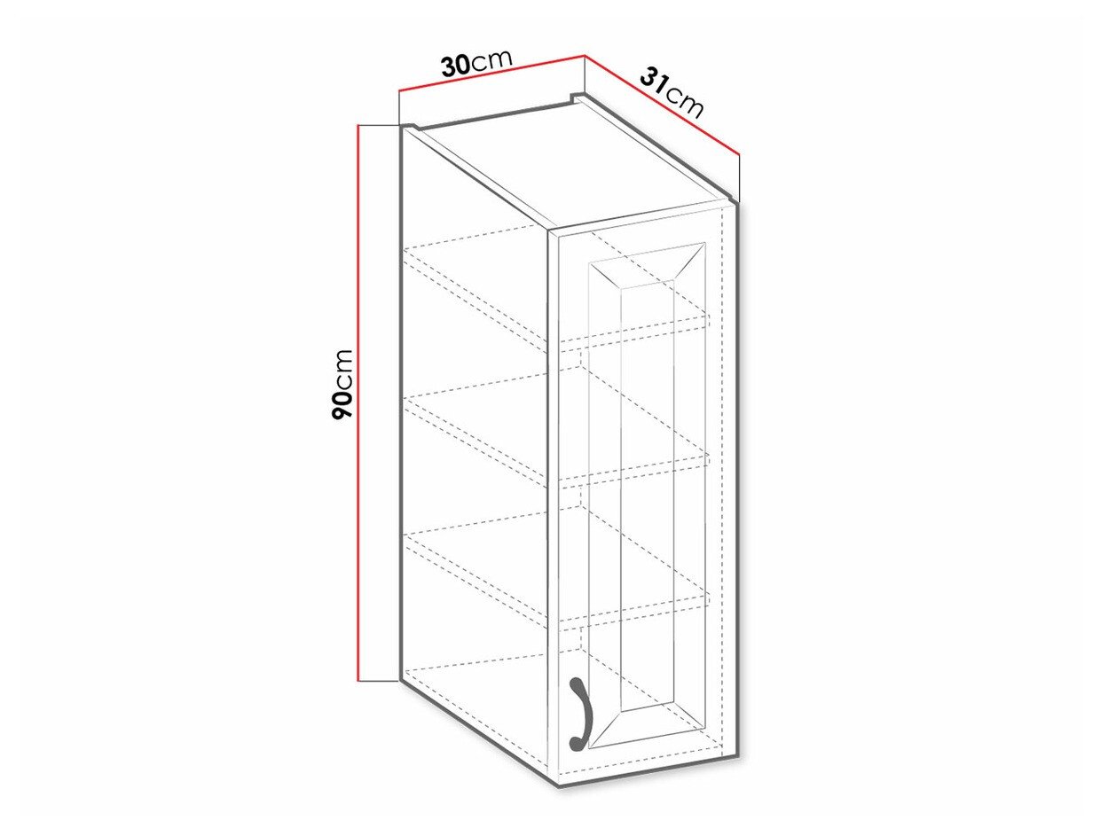 Armoire murale modulaire Retro White 124