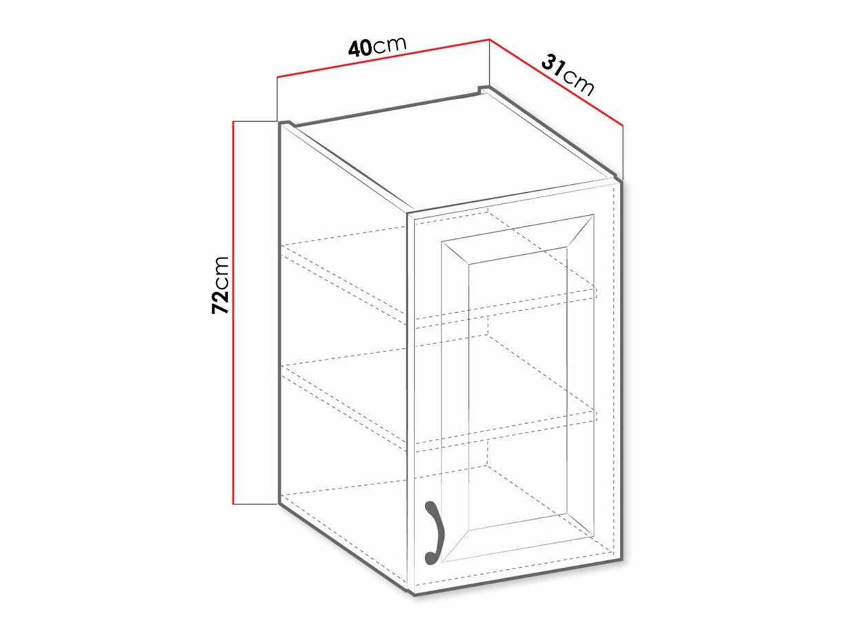 Armoire murale modulaire Retro White 126