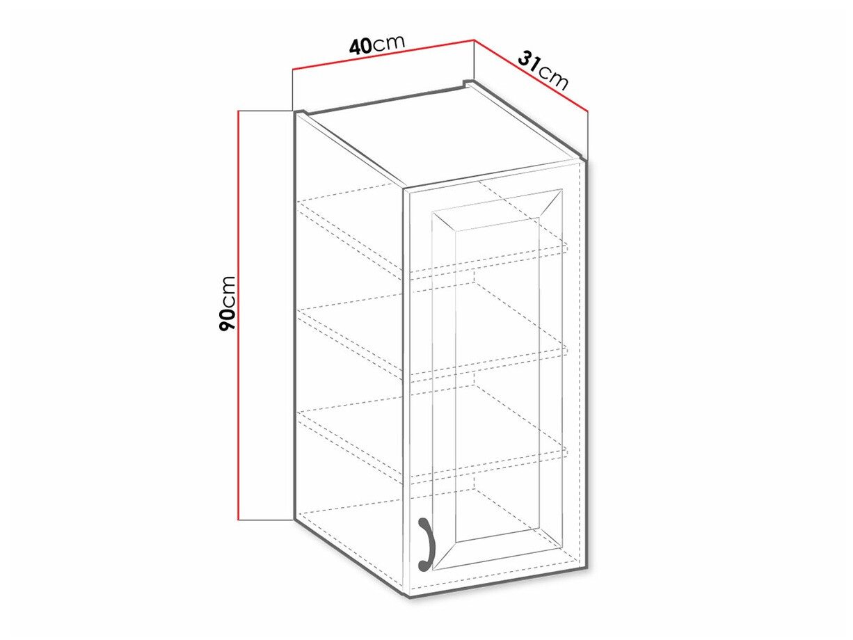 Armoire murale modulaire Retro White 127