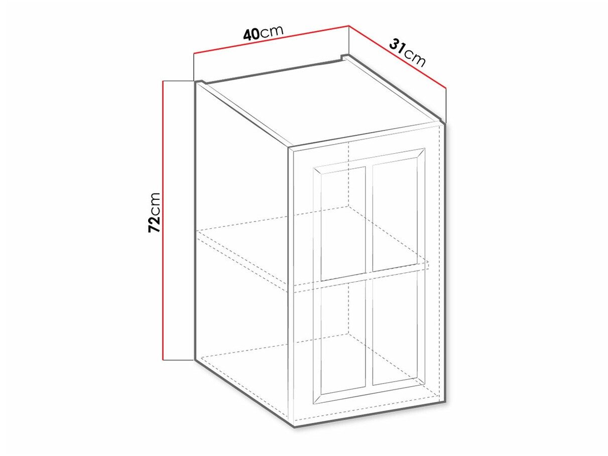Armoire murale modulaire Retro White 128