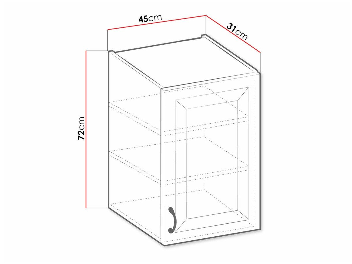 Armoire murale modulaire Retro White 130