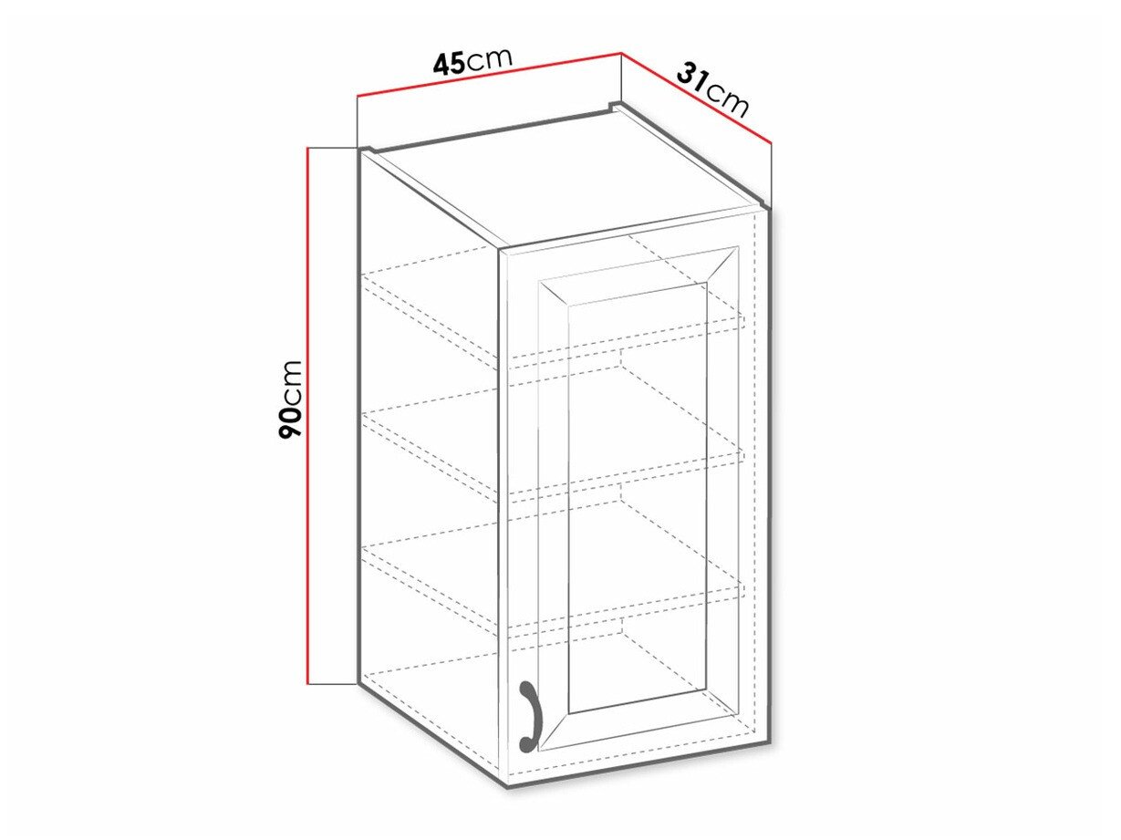 Armoire murale modulaire Retro White 131