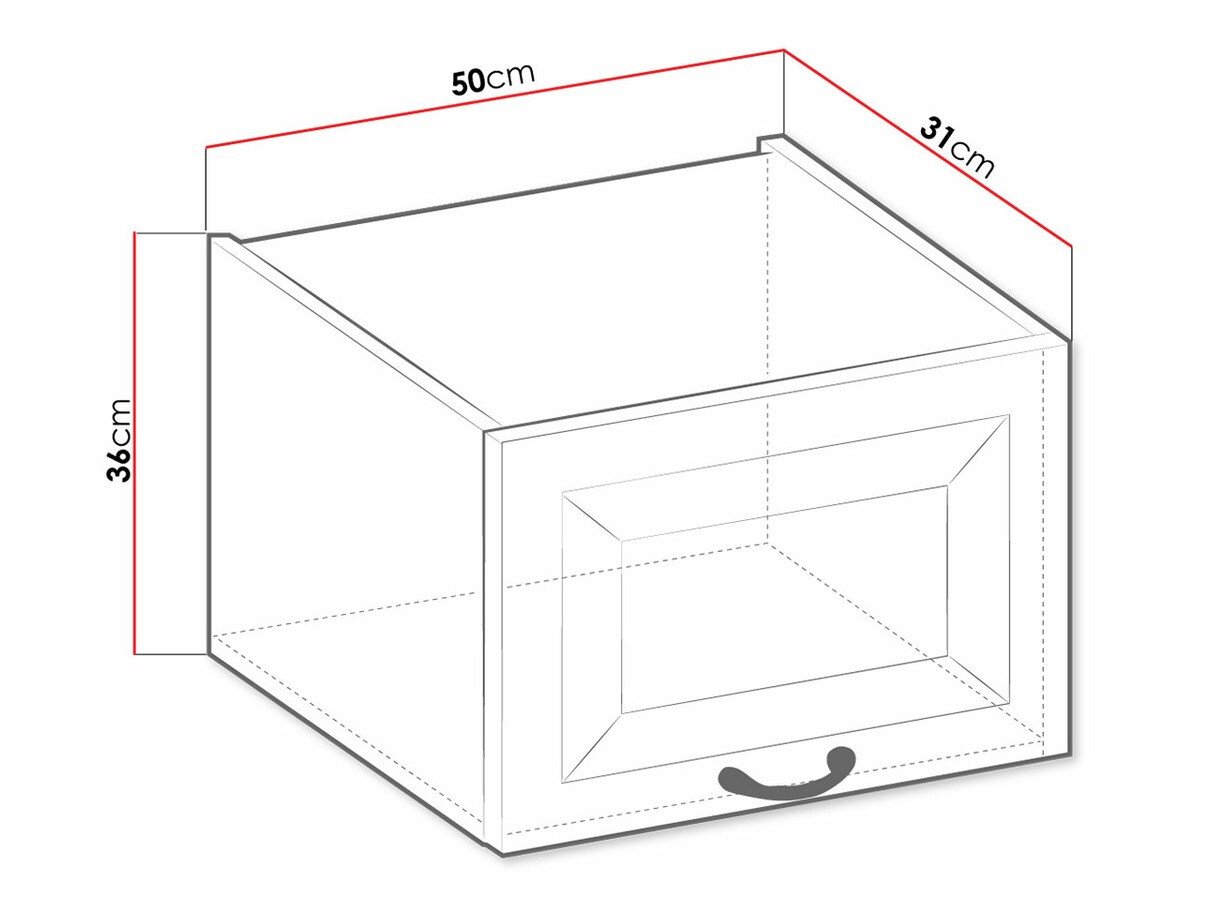 Armoire murale modulaire Retro White 134