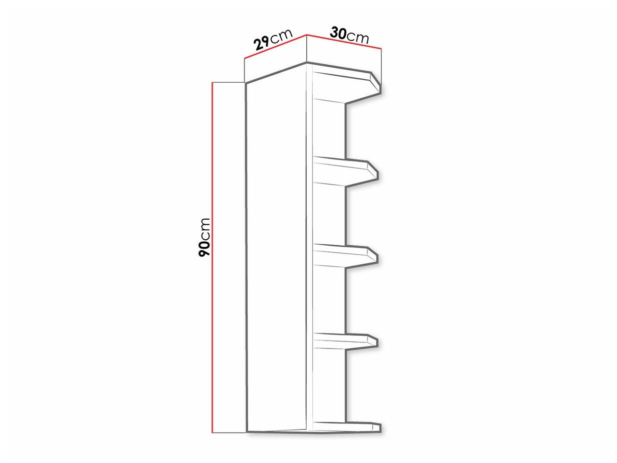 Étagère murale Retro Grey 125
