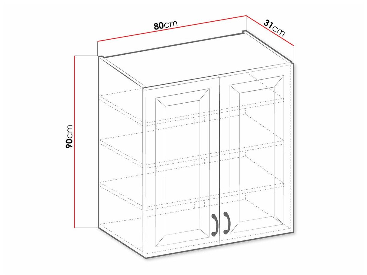 Armoire murale modulaire Retro White 140