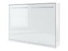 Lit escamotable Concept Pro Lenart IV (Blanc + Blanc brillant)