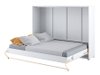 Lit escamotable Concept Pro Lenart IV (Blanc + Blanc brillant)
