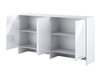 Buffet Concept Pro Lenart II (Blanc + Blanc brillant)
